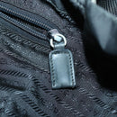 PRADA Backpack Nylon Black Silver Auth 153760-26