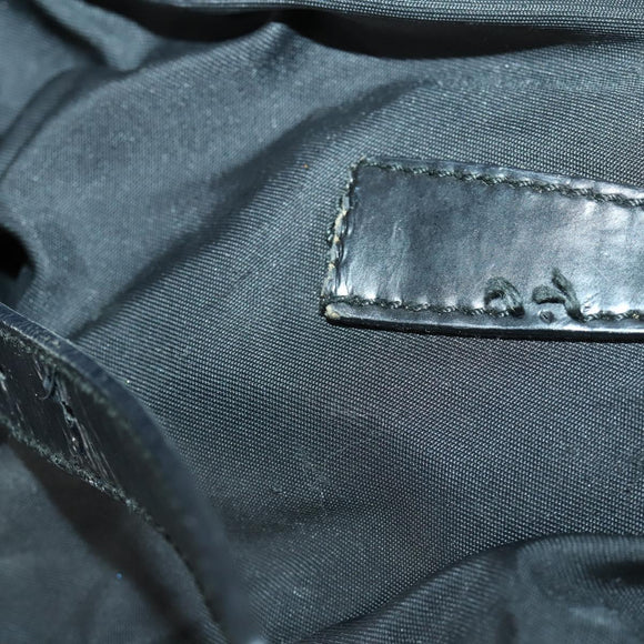 PRADA Backpack Nylon Black Silver Auth 153760