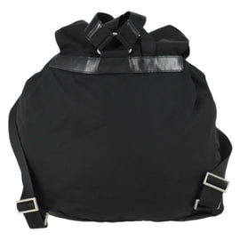 PRADA Backpack Nylon Black Silver Auth 153760 - 0