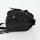 PRADA Backpack Nylon Black Silver Auth 153760-3