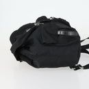 PRADA Backpack Nylon Black Silver Auth 153760-4