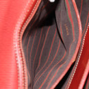 LOEWE Velazquez Hand Bag Leather 2way Red Gold Auth 153761V-25