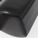 GIVENCHY Hand Bag Leather Black Gold Auth 153763-12