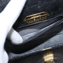 GIVENCHY Hand Bag Leather Black Gold Auth 153763-21