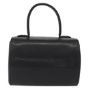 GIVENCHY Hand Bag Leather Black Gold Auth 153763-3