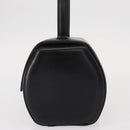 GIVENCHY Hand Bag Leather Black Gold Auth 153763-4