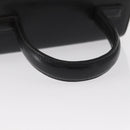 GIVENCHY Hand Bag Leather Black Gold Auth 153763-7