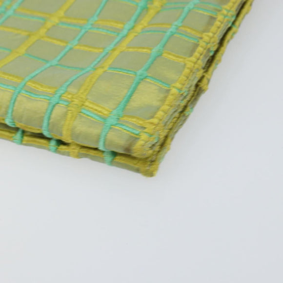 BOTTEGA VENETA Hand Bag Nylon Green Silver Auth 153765