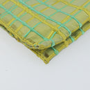 BOTTEGA VENETA Hand Bag Nylon Green Silver Auth 153765-15