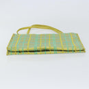 BOTTEGA VENETA Hand Bag Nylon Green Silver Auth 153765-5