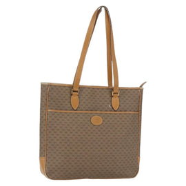 GUCCI Micro GG Supreme Tote Bag PVC Brown Gold 002 39 0149 Auth 153769
