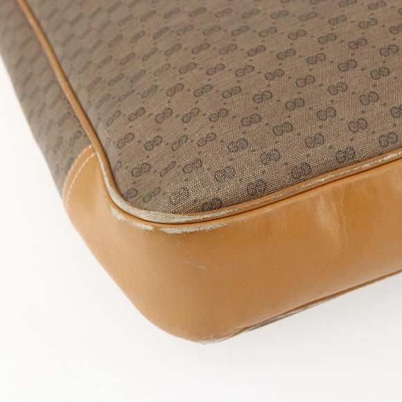 GUCCI Micro GG Supreme Tote Bag PVC Brown Gold 002 39 0149 Auth 153769