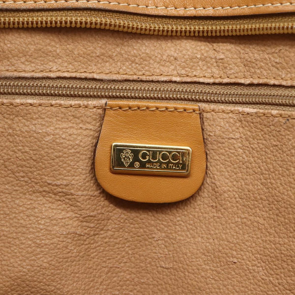 GUCCI Micro GG Supreme Tote Bag PVC Brown Gold 002 39 0149 Auth 153769