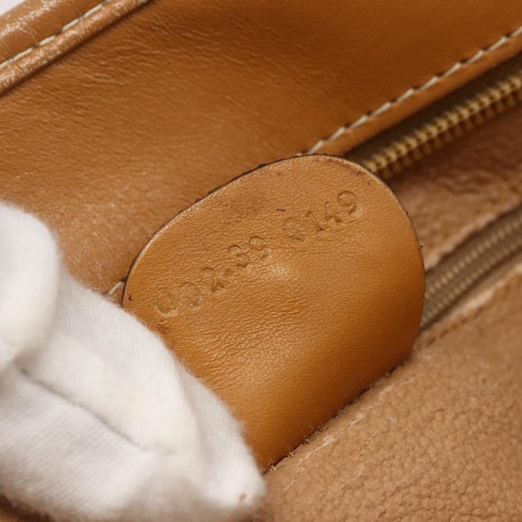 GUCCI Micro GG Supreme Tote Bag PVC Brown Gold 002 39 0149 Auth 153769