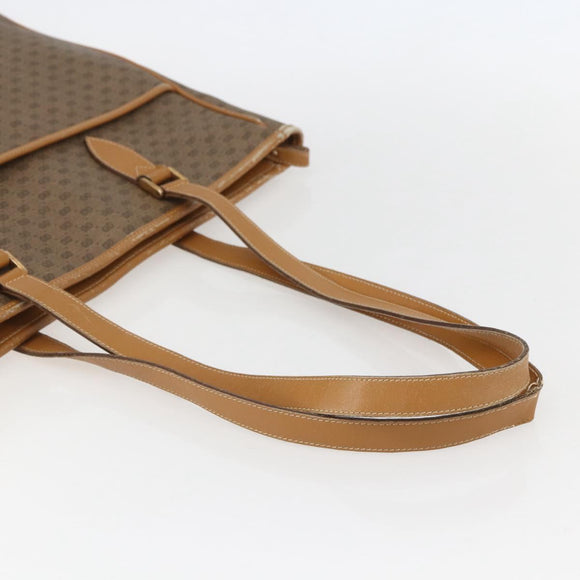 GUCCI Micro GG Supreme Tote Bag PVC Brown Gold 002 39 0149 Auth 153769