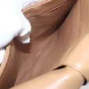 GUCCI Shoulder Bag Leather Old GUCCI Beige Gold Auth 153772-26