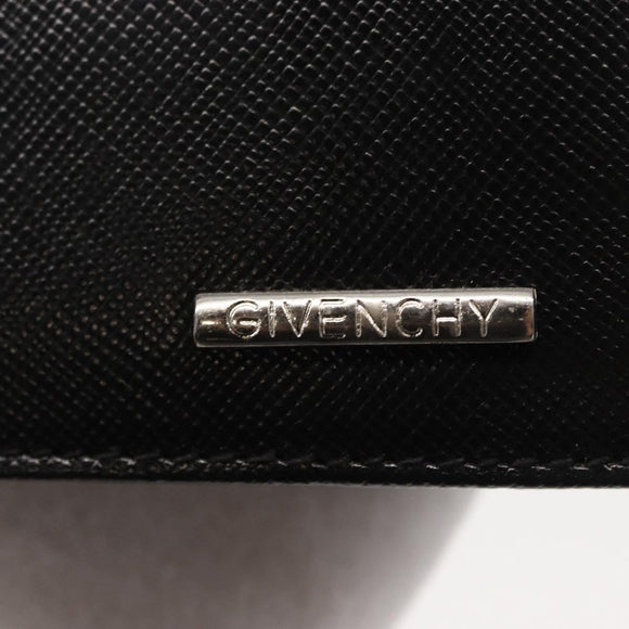 GIVENCHY Wallet Leather Black Auth 153773V
