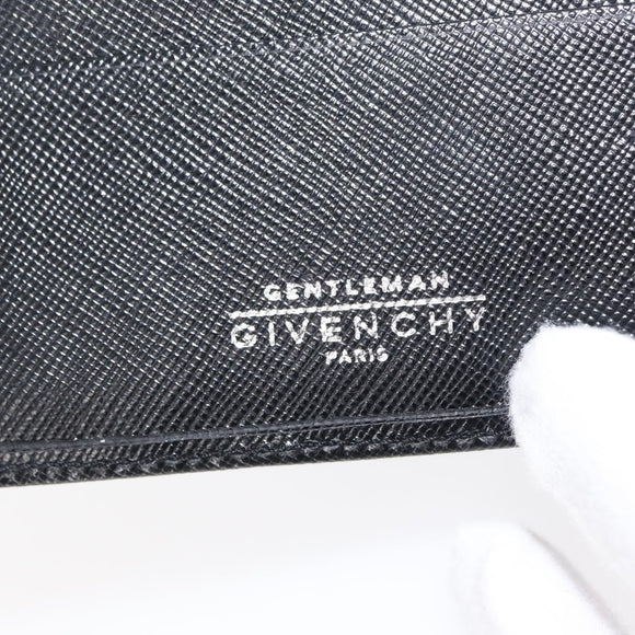 GIVENCHY Wallet Leather Black Auth 153773V