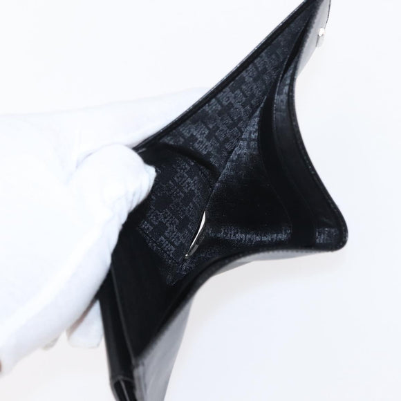 GIVENCHY Wallet Leather Black Auth 153773V