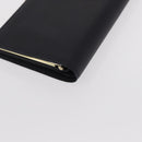 GIVENCHY Long Wallet Leather Black Auth 153774V-10