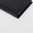 GIVENCHY Long Wallet Leather Black Auth 153774V-11