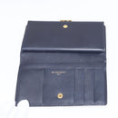 GIVENCHY Long Wallet Leather Black Auth 153774V-14
