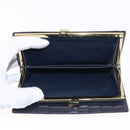 GIVENCHY Long Wallet Leather Black Auth 153774V-17