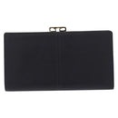 GIVENCHY Long Wallet Leather Black Auth 153774V-3
