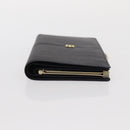GIVENCHY Long Wallet Leather Black Auth 153774V-4