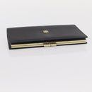 GIVENCHY Long Wallet Leather Black Auth 153774V-6