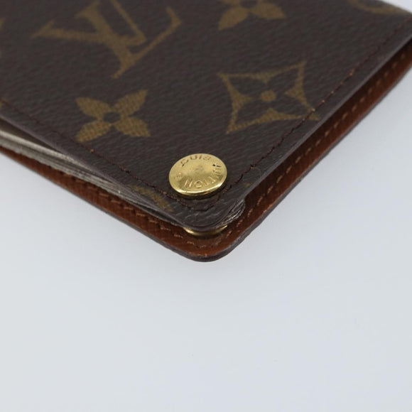 LOUIS VUITTON Monogram Porto Cartes Crdit Pression Card Case M60937 Auth 153776