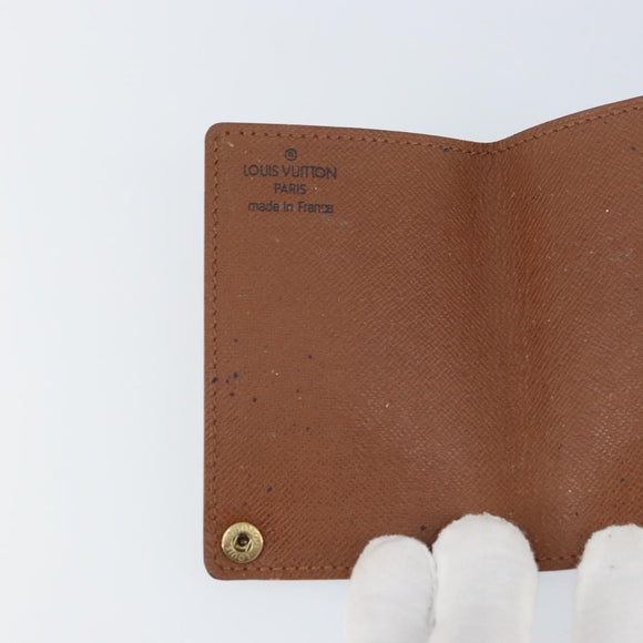 LOUIS VUITTON Monogram Porto Cartes Crdit Pression Card Case M60937 Auth 153776