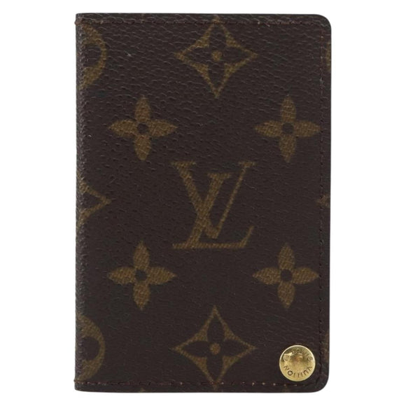 LOUIS VUITTON Monogram Porto Cartes Crdit Pression Card Case M60937 Auth 153776