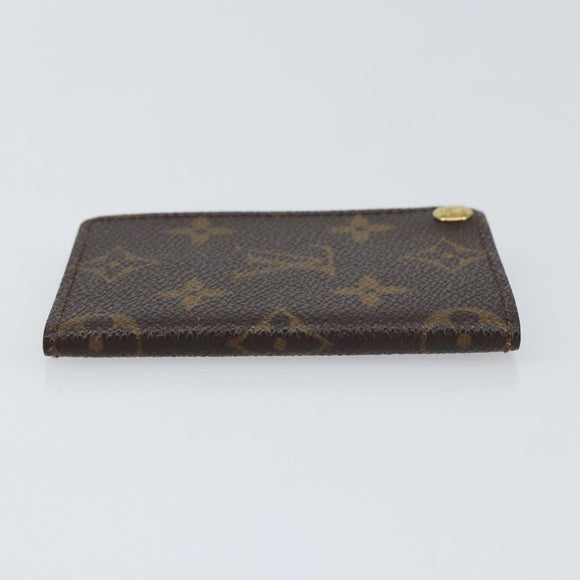 LOUIS VUITTON Monogram Porto Cartes Crdit Pression Card Case M60937 Auth 153776