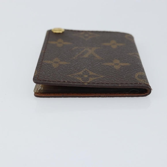 LOUIS VUITTON Monogram Porto Cartes Crdit Pression Card Case M60937 Auth 153776