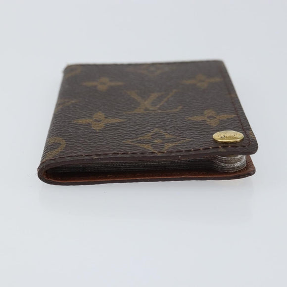 LOUIS VUITTON Monogram Porto Cartes Crdit Pression Card Case M60937 Auth 153776