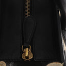 CELINE Hand Bag Canvas Beige Gold Auth 153778-10