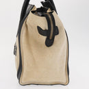 CELINE Hand Bag Canvas Beige Gold Auth 153778-3