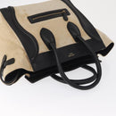 CELINE Hand Bag Canvas Beige Gold Auth 153778-6