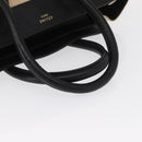 CELINE Hand Bag Canvas Beige Gold Auth 153778-7