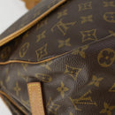 LOUIS VUITTON Monogram Saumur 35 Shoulder Bag M42254 LV Auth 153781-17