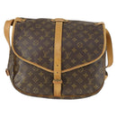 LOUIS VUITTON Monogram Saumur 35 Shoulder Bag M42254 LV Auth 153781-13
