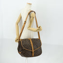 LOUIS VUITTON Monogram Saumur 35 Shoulder Bag M42254 LV Auth 153781-26