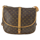 LOUIS VUITTON Monogram Saumur 35 Shoulder Bag M42254 LV Auth 153781-2