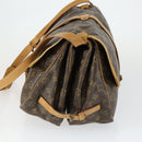 LOUIS VUITTON Monogram Saumur 35 Shoulder Bag M42254 LV Auth 153781-3
