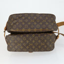 LOUIS VUITTON Monogram Saumur 35 Shoulder Bag M42254 LV Auth 153781-5