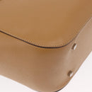 BALLY Hand Bag Leather Brown Silver Auth 153783-15