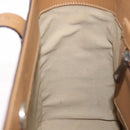 BALLY Hand Bag Leather Brown Silver Auth 153783-19