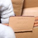 BALLY Hand Bag Leather Brown Silver Auth 153783-12