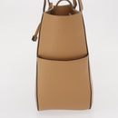 BALLY Hand Bag Leather Brown Silver Auth 153783-3